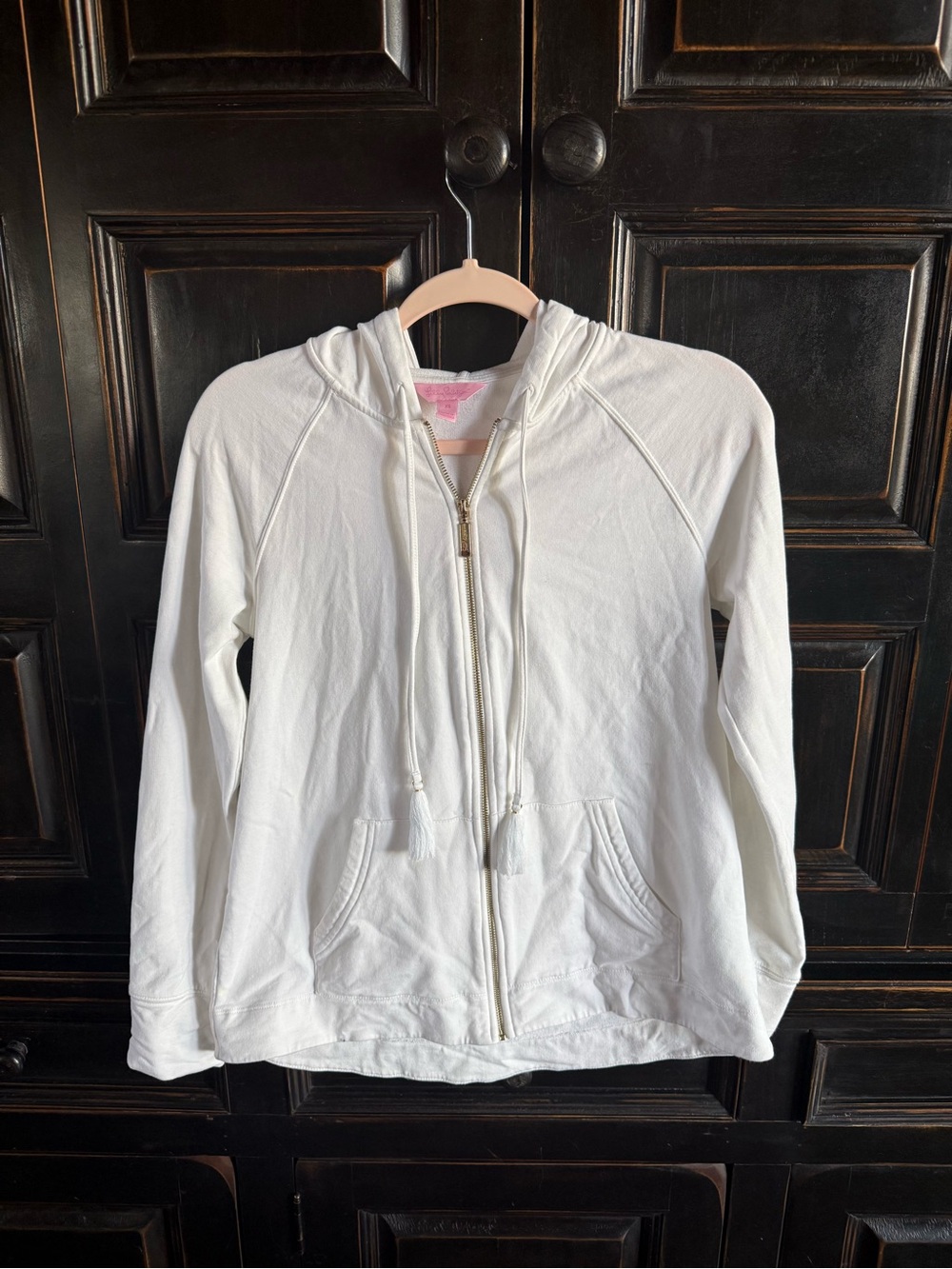 Lilly Pulitzer White Women's Zip Hooded Jacket